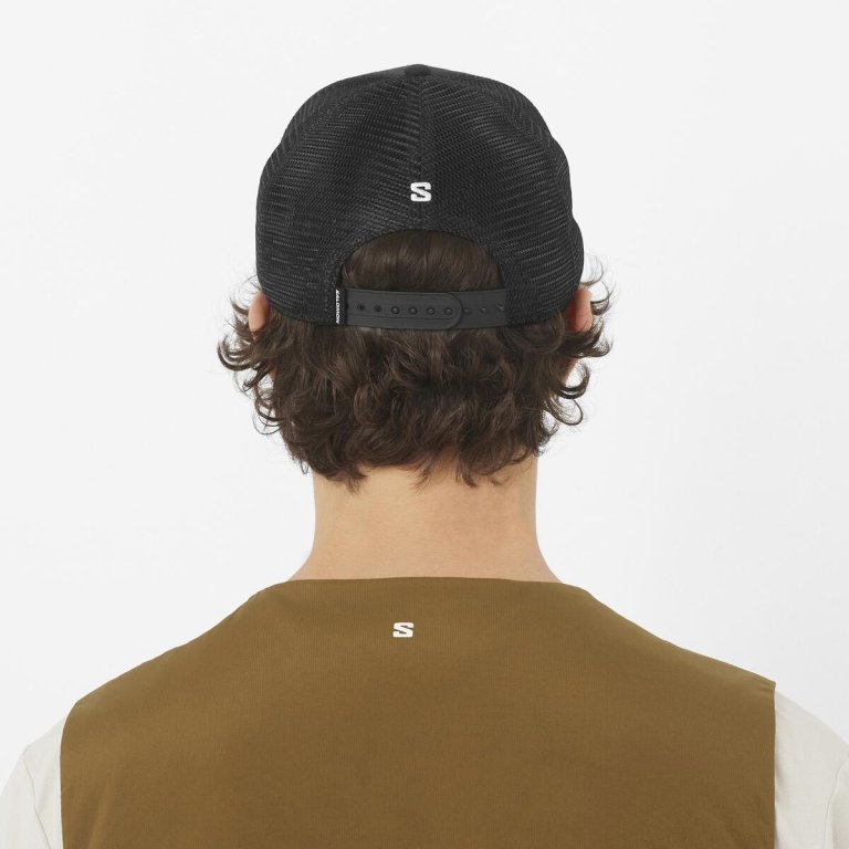 Кепка Salomon Logo Trucker Cap - чорна