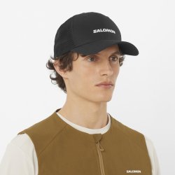 Кепка Salomon Logo Trucker Cap - чорна
