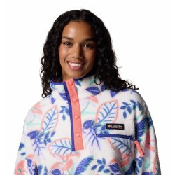 Кофта Columbia Helvetia™ II Printed Cropped Half Snap W - біло/синьо/помаранчева