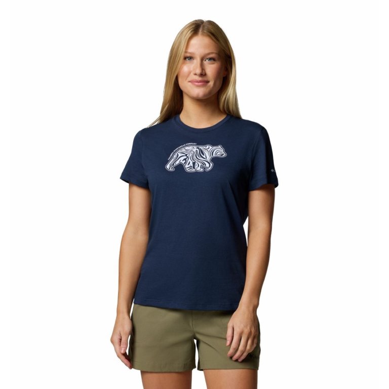 Футболка Columbia Ruby Springs™ Graphic Fitted SS W - синя