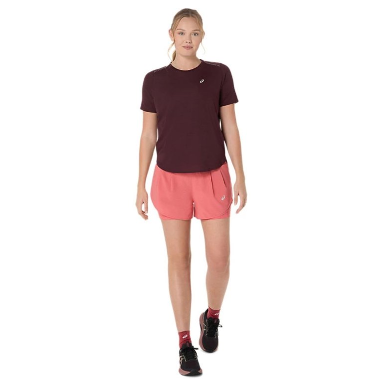 Шорти Asics Road 2-N-1 3.5In Short W - рожеві