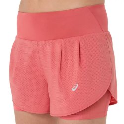 Шорти Asics Road 2-N-1 3.5In Short W - рожеві
