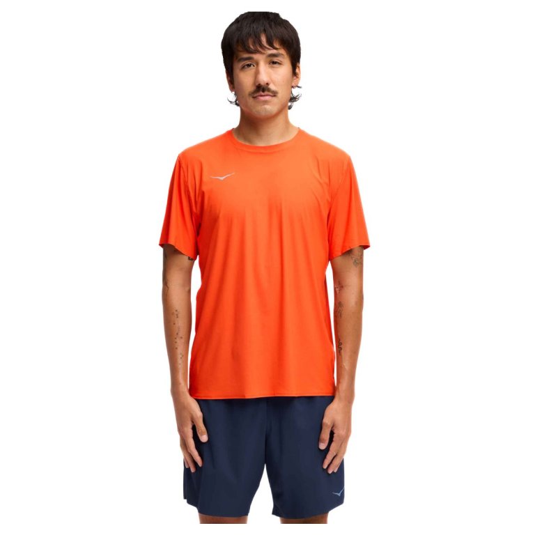 Футболка Hoka Airolite Short Sleeve 2.0 M - помаранчева