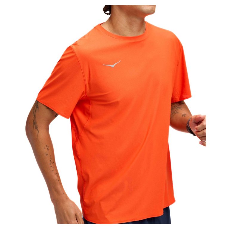 Футболка Hoka Airolite Short Sleeve 2.0 M - помаранчева