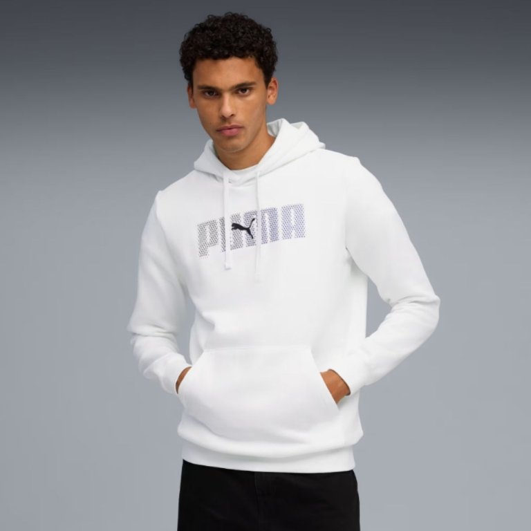 Худі Puma Ess Logo Lab Hoodie FL M - біле