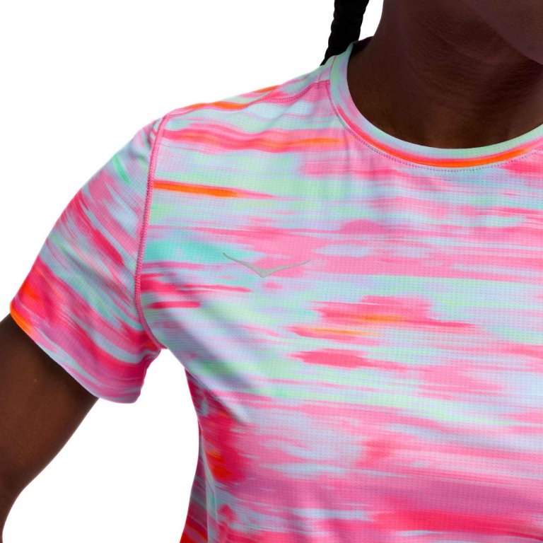 Футболка Hoka Airolite Short Sleeve 2.0 W - рожева