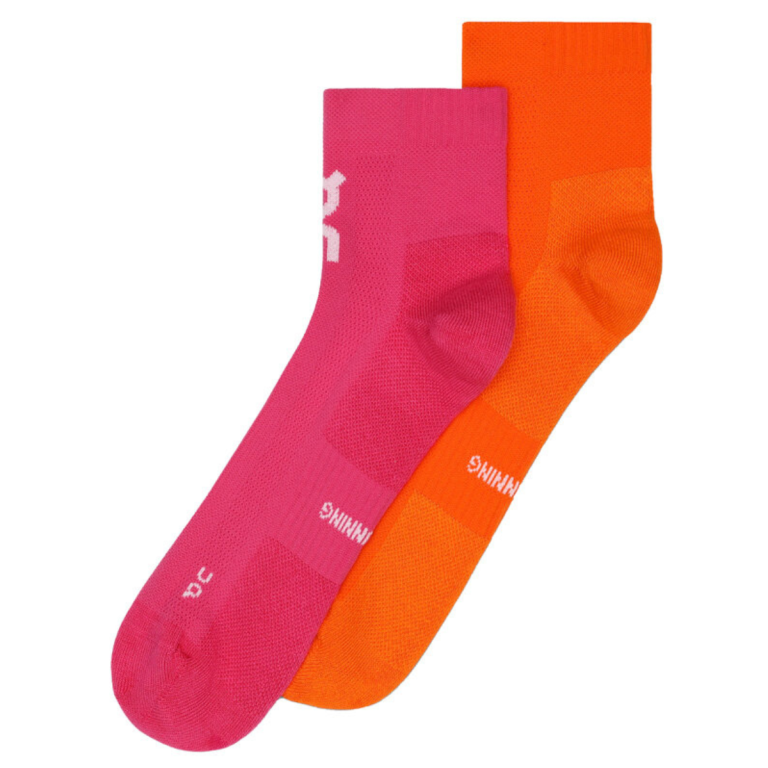 Шкарпетки On Core Run Sock Mid 2P - помаранчево/рожеві