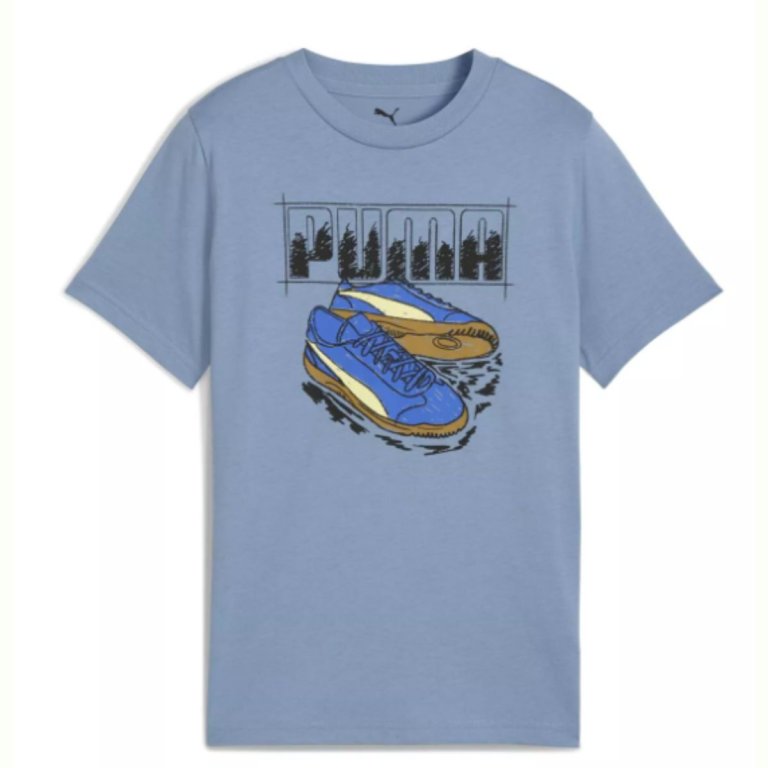 Футболка Puma Graphic Sneaker Tee J - синя
