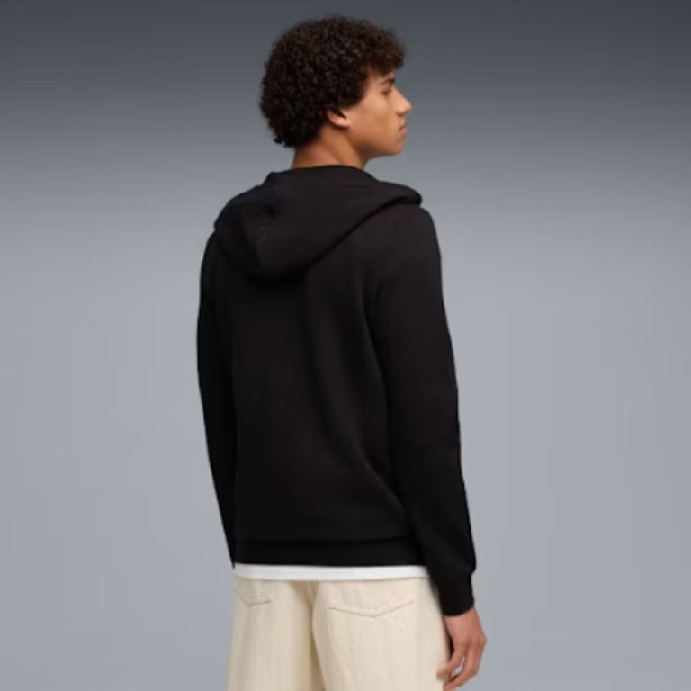 Кофта Puma Ess Elevated FZ Hoodie FL M - чорна