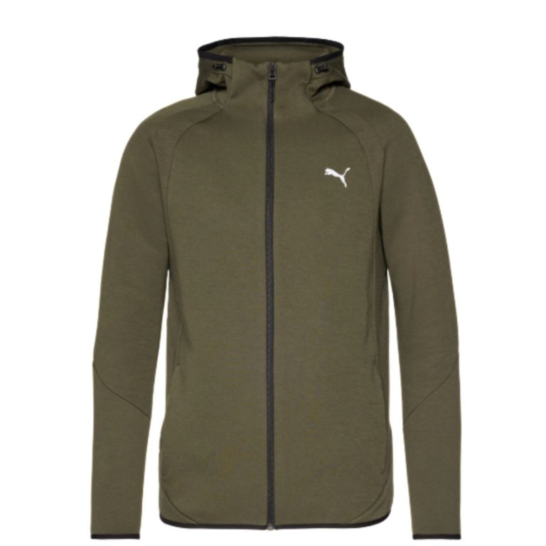 Кофта Puma Evostripe FZ Hoodie DK M - зелена