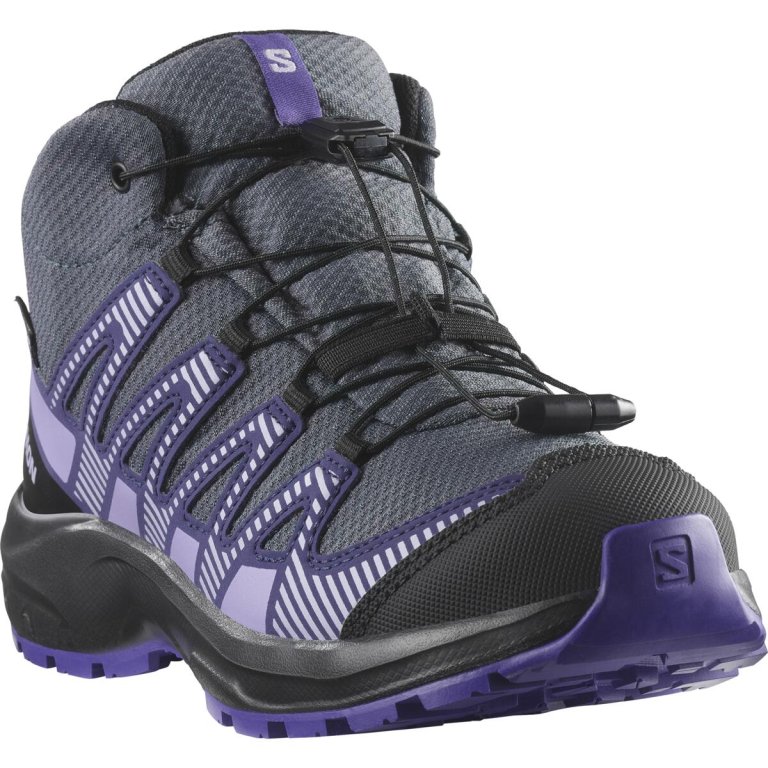 Черевики Salomon Xa Pro V8 Mid WP J - фіолетові