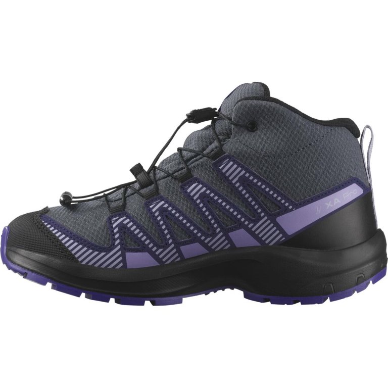 Черевики Salomon Xa Pro V8 Mid WP J - фіолетові