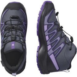 Черевики Salomon Xa Pro V8 Mid WP J - фіолетові