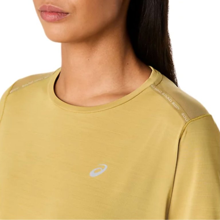 Футболка Asics Road SS Top W - жовта