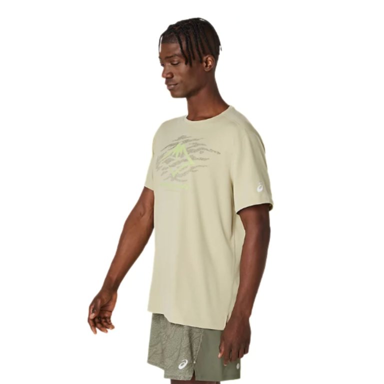 Футболка Asics Fujitrail Logo SS Top M - зелена