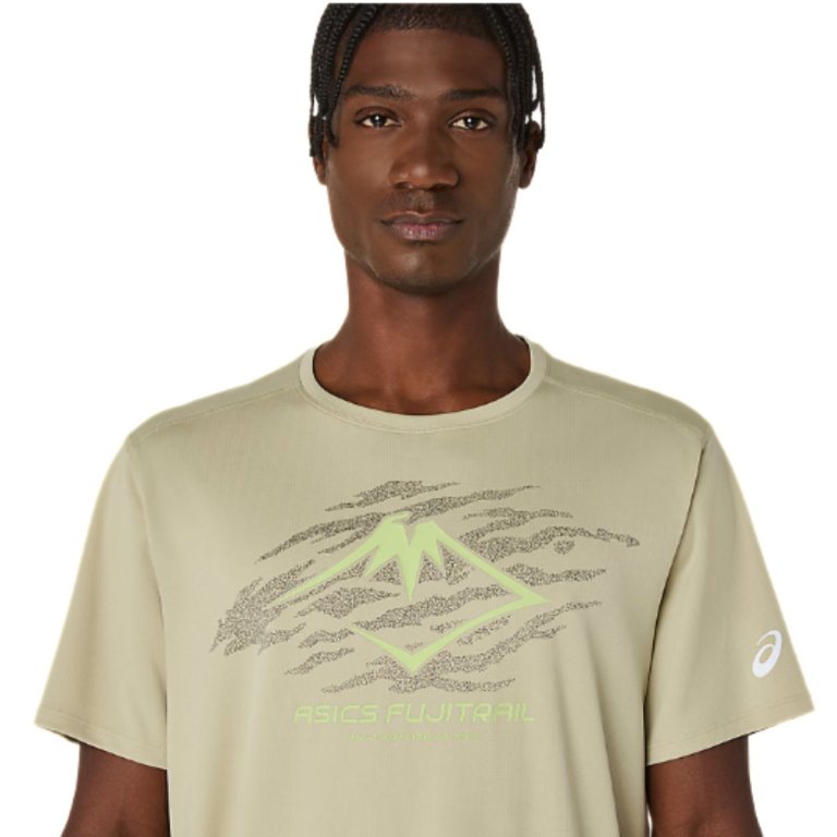 Футболка Asics Fujitrail Logo SS Top M - зелена