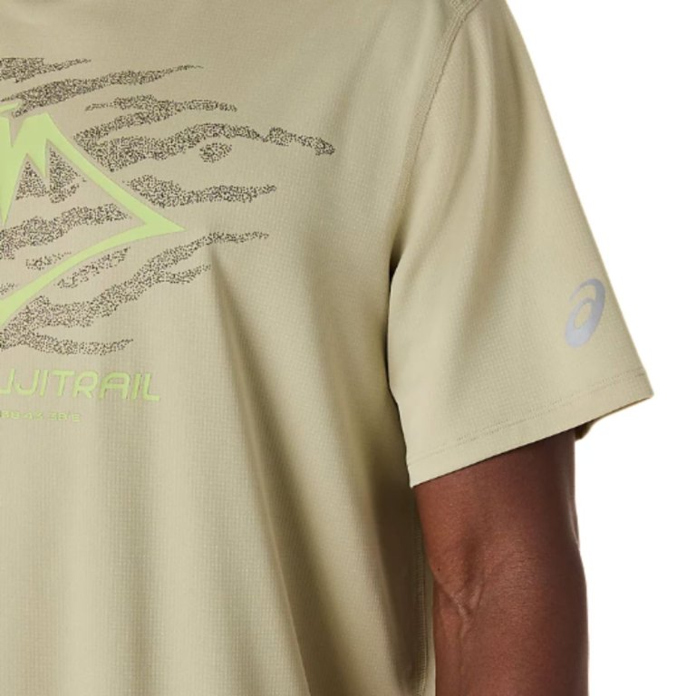 Футболка Asics Fujitrail Logo SS Top M - зелена