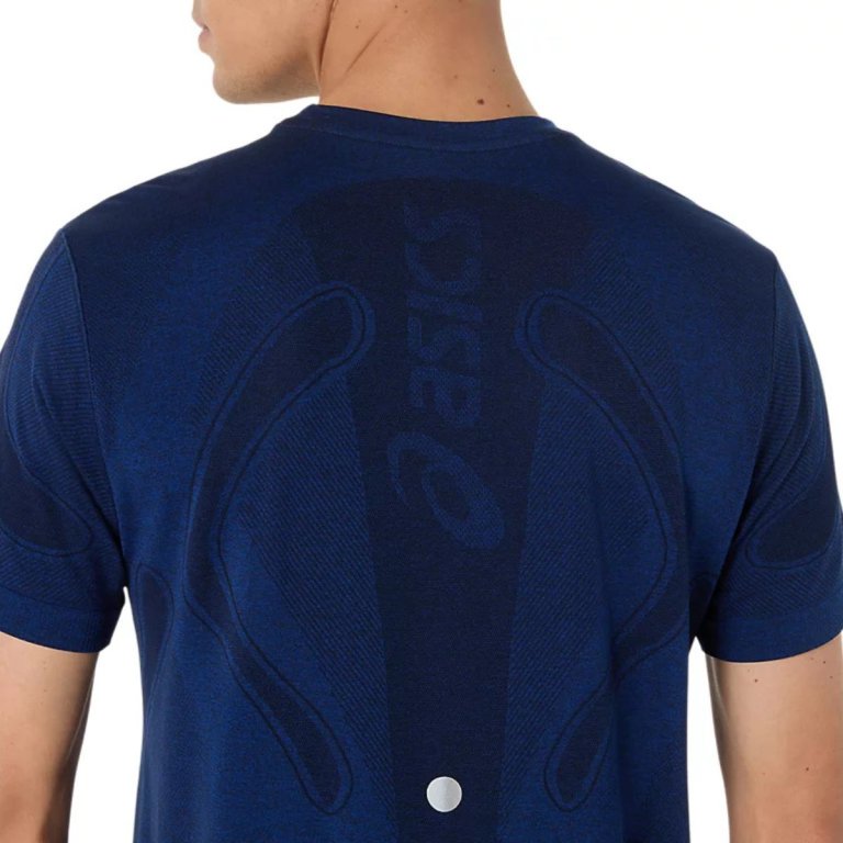 Футболка Asics Road Seamless SS Top M - синя