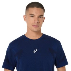 Футболка Asics Road Seamless SS Top M - синя