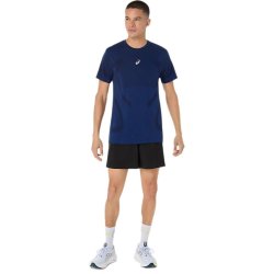Футболка Asics Road Seamless SS Top M - синя
