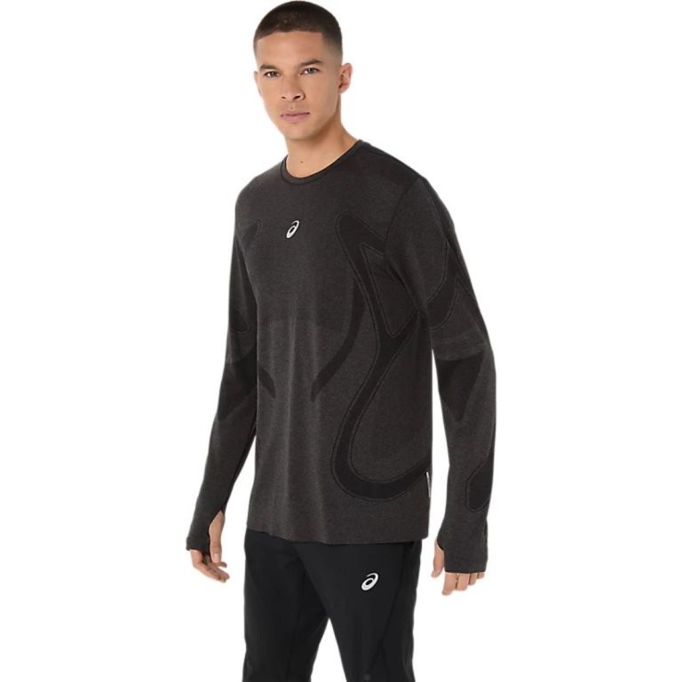 Футболка Asics Road Seamless LS Top M - чорна