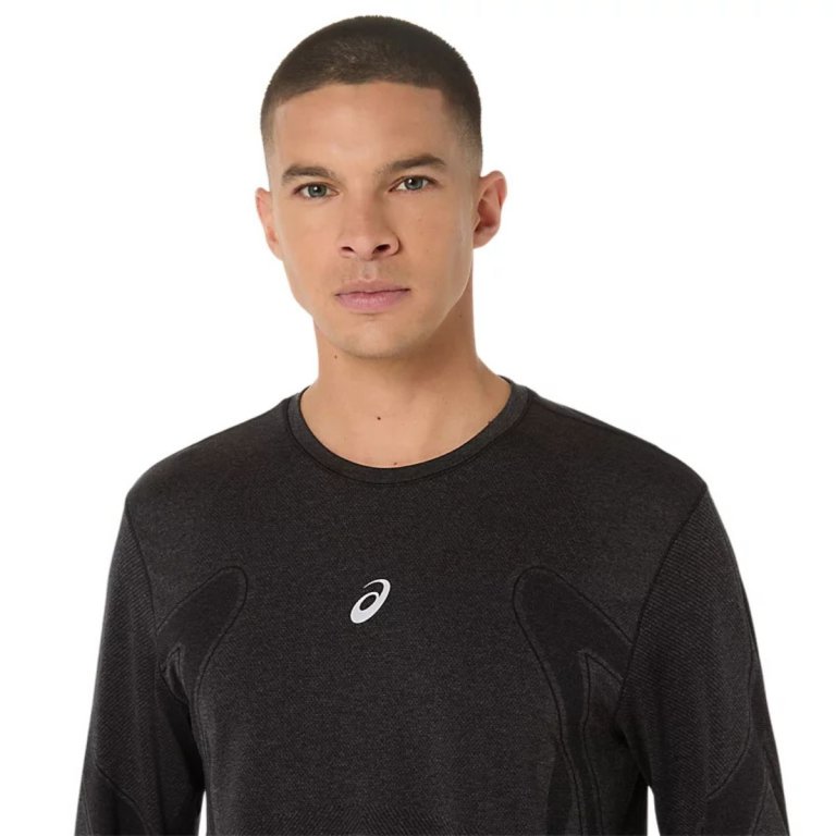 Футболка Asics Road Seamless LS Top M - чорна