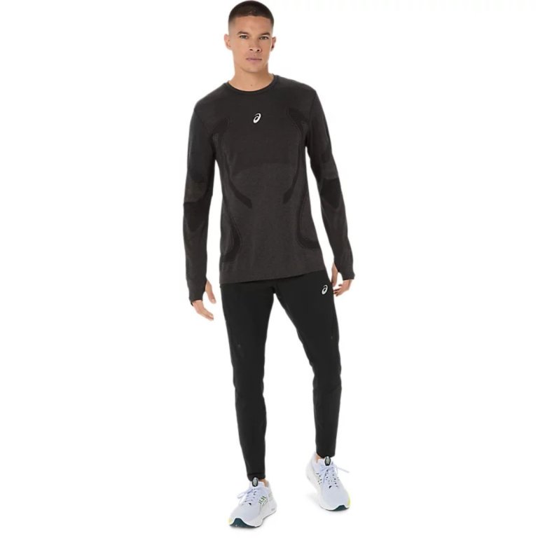 Футболка Asics Road Seamless LS Top M - чорна