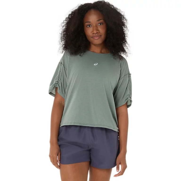 Футболка Asics Nagino Run Adjustable SS Top W - синя