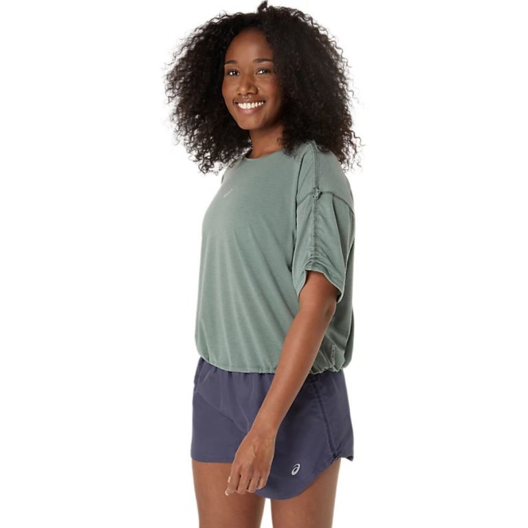 Футболка Asics Nagino Run Adjustable SS Top W - синя