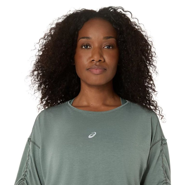 Футболка Asics Nagino Run Adjustable SS Top W - синя