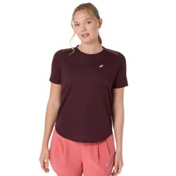 Футболка Asics Road SS Top W - червона