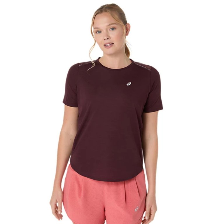 Футболка Asics Road SS Top W - червона