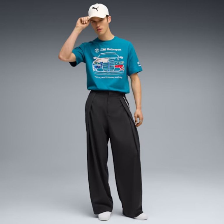 Футболка Puma BMW MMS Bold Graphic Tee M - синя
