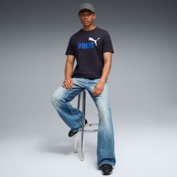 Футболка Puma ESS 2 Color No. 1 Logo Tee M - синя