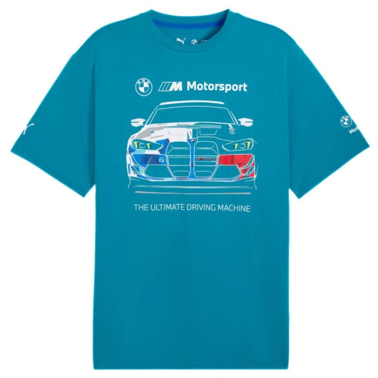 Футболка Puma BMW MMS Bold Graphic Tee M - синя