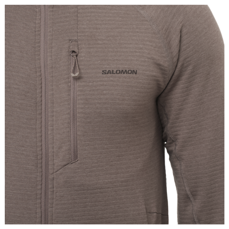Худі Salomon Essential Lightwarm FZ M - сірий