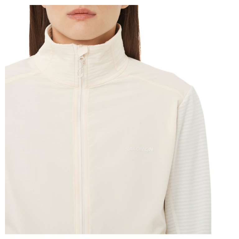 Світшот Salomon Essential Lightwarm Hybrid W - білий