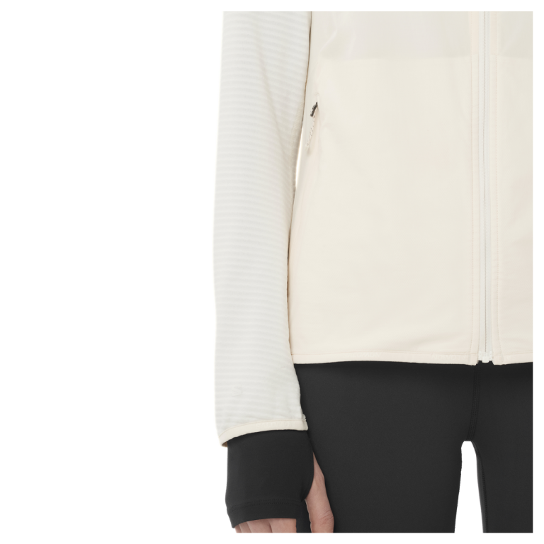 Світшот Salomon Essential Lightwarm Hybrid W - білий