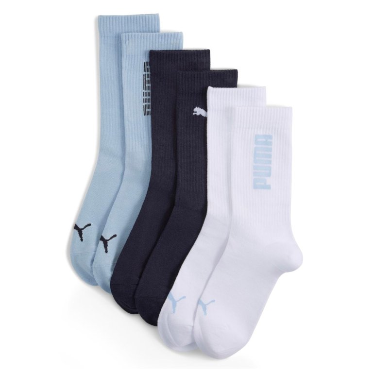 Шкарпетки Puma Rib Logo Crew Socks 3P - синьо/білі