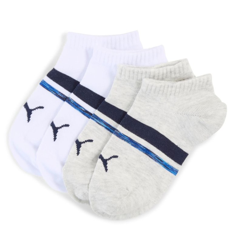 Шкарпетки Puma Heritage Stripe 2P J - біло/сірі