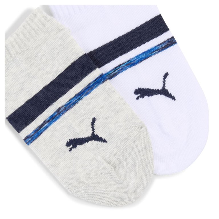 Шкарпетки Puma Heritage Stripe 2P J - біло/сірі