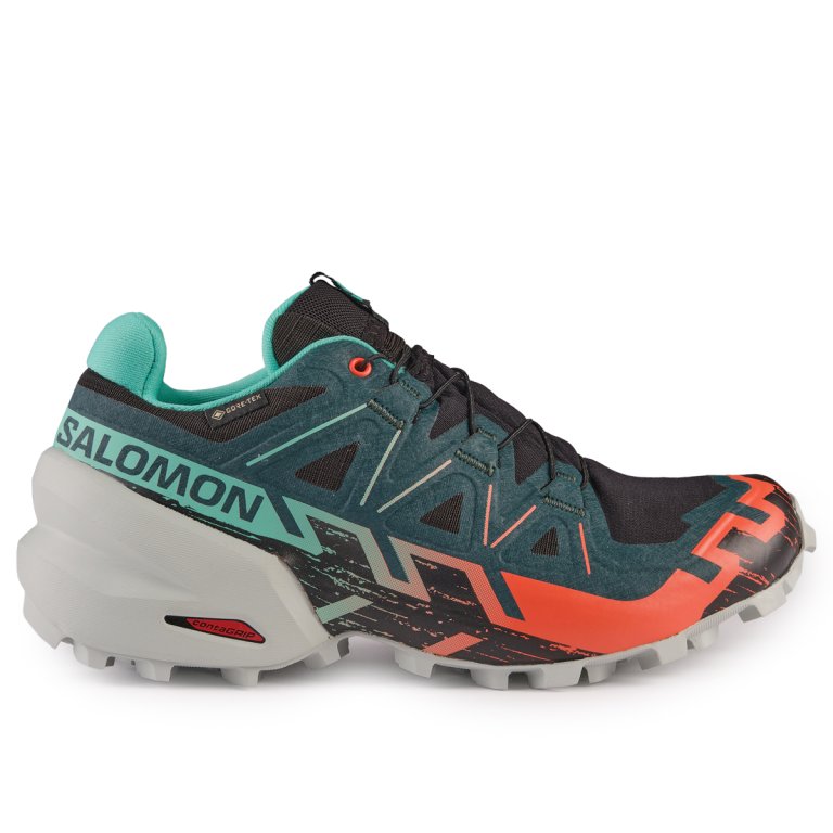 Кросівки Salomon Speedcross 6 GTX W - чорний / зелений / червоний