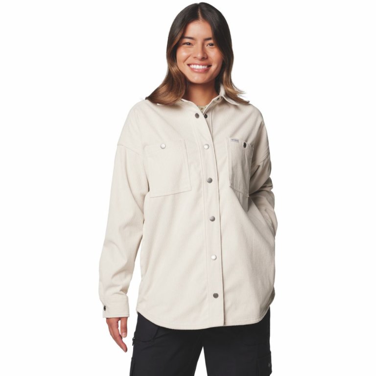 Košile Columbia Blue Point Creek™ Corduroy Shirt Jacket W - béžová