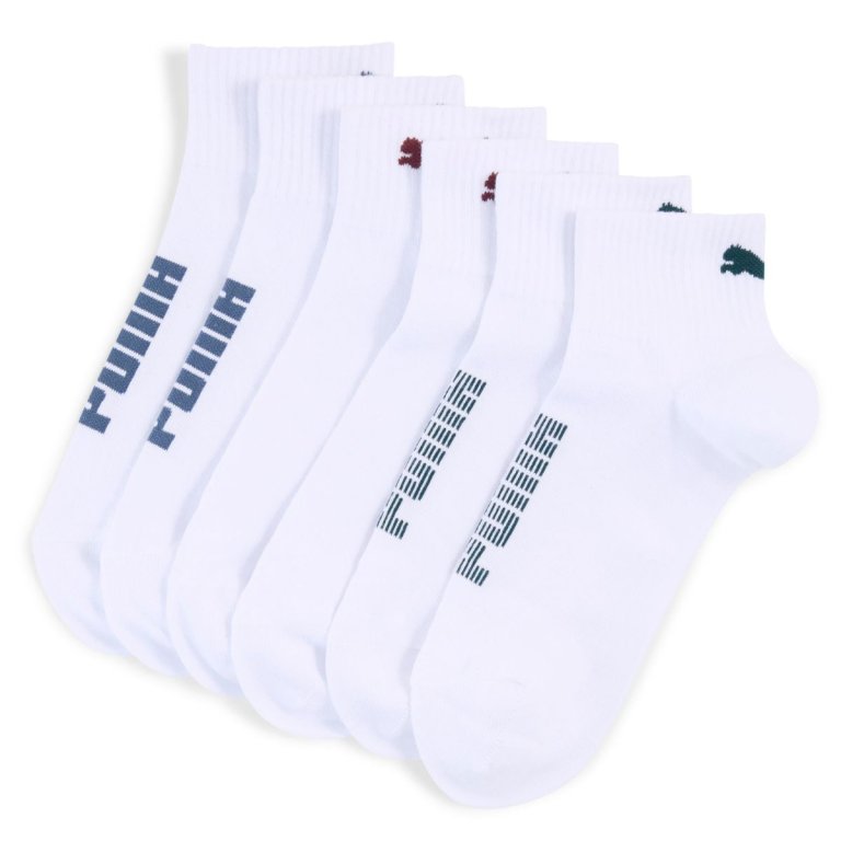 Шкарпетки Puma Rib Logo Quarter 3P - білі