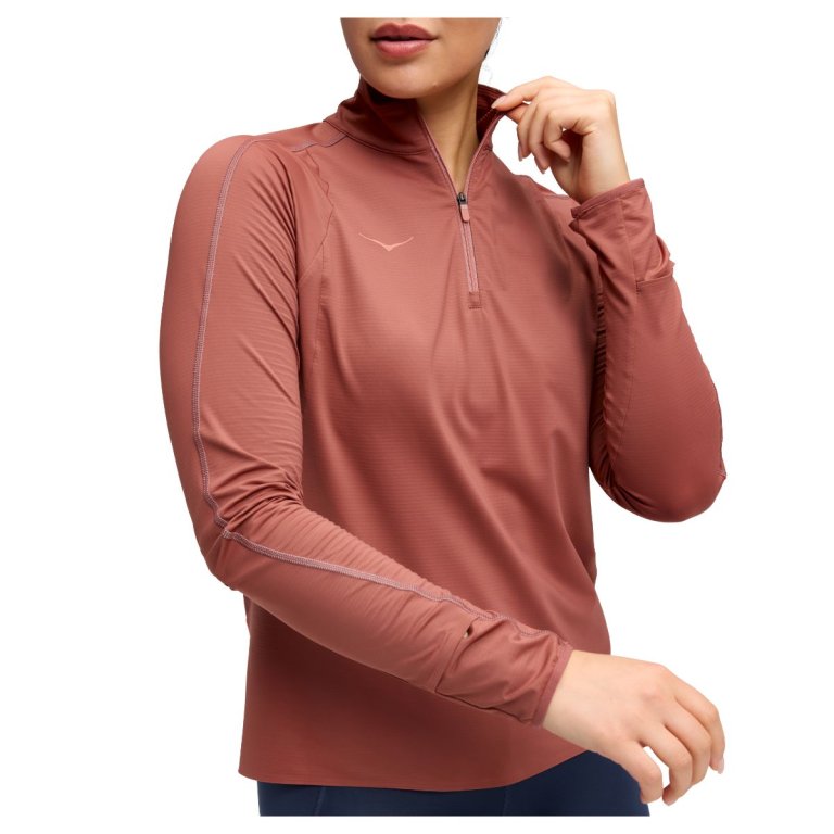 Кофта Hoka GlideTech Quarter Zip W - рожева