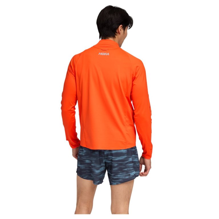 Худі Hoka GlideTech Quarter Zip Hoodie M - помаранчеве