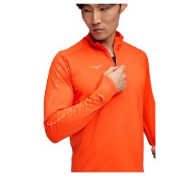 Худі Hoka GlideTech Quarter Zip Hoodie M - помаранчеве