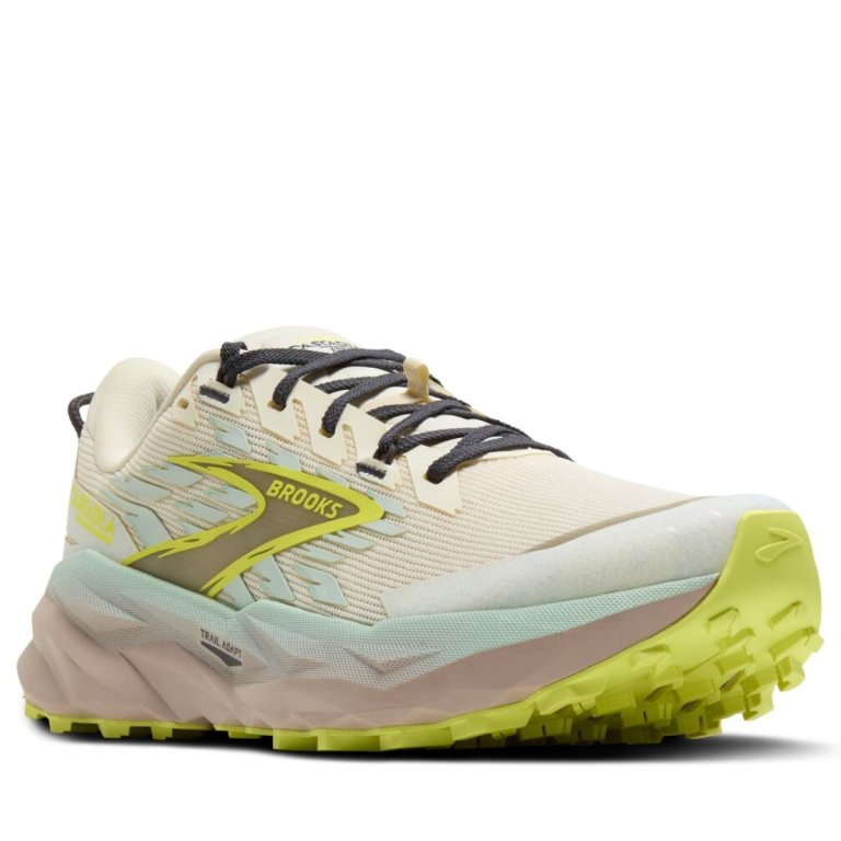 Obuv Brooks Cascadia 19 W - beige/yellow - testovacia