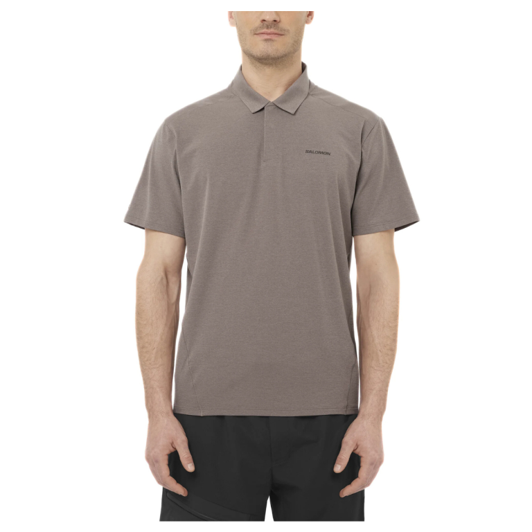Футболка Salomon Trackline Polo M - коричнева