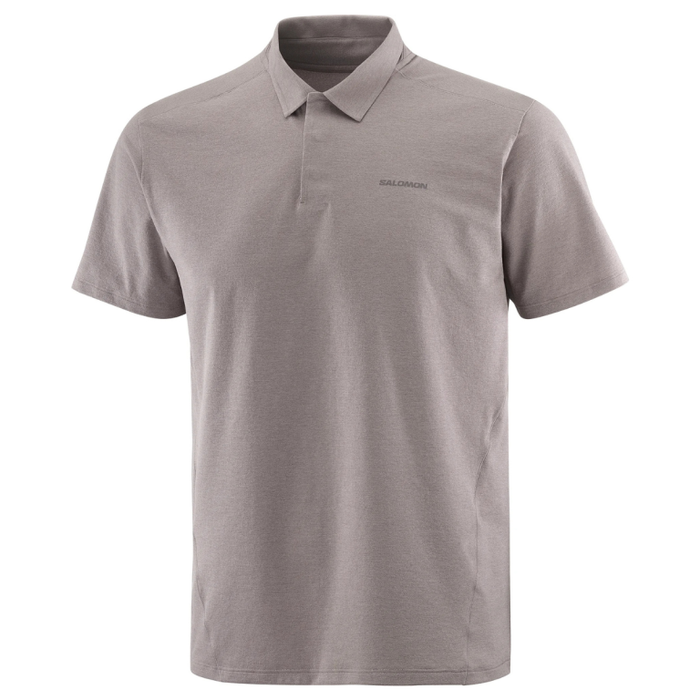 Футболка Salomon Trackline Polo M - коричнева